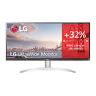 Monitor LG Ultrawide 29" LED WFHD 100Hz HDR FreeSync - 21:9 - Colunas 14W - HDMI, Displayport, USB-C - VESA 100x100 - Cor Branco - LG 29WQ600-W