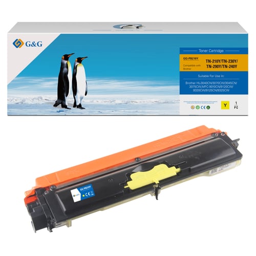 G&G Brother TN230 Amarelo Cartucho de Toner Compatível, 1.400 Páginas - Toner Compatível TN230Y