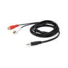 EQUIP 3.5MM CABO AUDIO MACHO / 2X RCA STEREO 2.5M - Equip 147093
