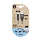 Cabo TechOneTech USB-A Macho para Lightning Macho 1m - Revestido de Nylon Trançado - TechOneTech TEC2002