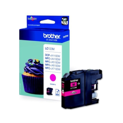 Tinteiro de tinta magenta - Brother LC123MBP