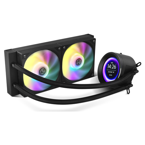 Water Cooling Nox Hummer X-240 Liquid Cooling 240 Lcd Black - Nox NXHUMMERX240LCDBK