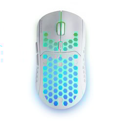 Rato MARS GAMING MMW3 WIRELESS MOUSE, 79G ULTRA-LIGH, RECHARGEABLE BATTERY, WHITE - Mars Gaming MMW3W