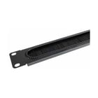 WP RACK CABLE MANAGEMENT 1U TIPO ESCOVA BLACK RAL 9005 - WP Rack WPN-ACM-201-B