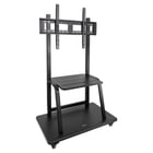 Tooq Suporte de chão com rodas "Colossus" 37-100" - Preto - Tooq 231942