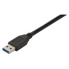 Ewent EW-100112-020-N-P cabo USB 1,8 m USB 3.2 Gen 1 (3.1 Gen 1) USB A Preto - Ewent EW-100112-020-N-P