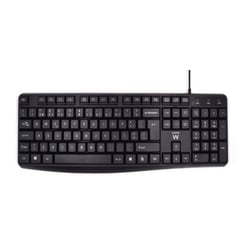 EWENT TECLADO SILENT USB PT BLACK - Ewent EW3002