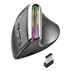 NGS Evo Karma Vertical Wireless Bluetooth 5.0 3200dpi Mouse - Tecnologia multidispositivo - Iluminação LED - 5 botões - Recarregável - Funcionamento com a mão direita - NGS EVOKARMA