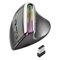 NGS Evo Karma Vertical Wireless Bluetooth 5.0 3200dpi Mouse - Tecnologia multidispositivo - Iluminação LED - 5 botões - Recarregável - Funcionamento com a mão direita - NGS EVOKARMA