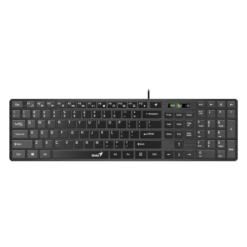 Teclado KB-126 Black USB - Genius 31310017421
