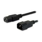 Equipar cabo de extensão de alimentação C13 a C14 macho/fêmea 1,8 m preto - Equip EQ112100