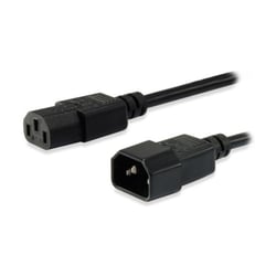 Equipar cabo de extensão de alimentação C13 a C14 macho/fêmea 1,8 m preto - Equip EQ112100