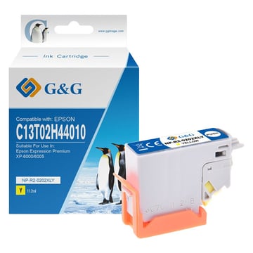 G&G Epson 202XL Tinteiro Genérico Preto - Substitui C13T02G14010&#47;C13T02E14010 - GG GG GG-202XLBK