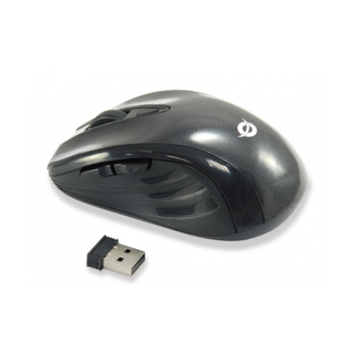 Conceptronic Rato USB sem fios 1600dpi - 5 botões - Funcionamento com a mão direita - Preto - Conceptronic CLLM5BTRVWL