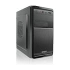 Caixa Micro ATX Mini Torre Tooq - Fonte de Alimentação 500W - 3x HDD3.5 + 1x SDD2.5 + 1x HDD5.25 - USB-2.0, USB 3.0, SD e Micro SD - Preto - Tooq TQC-4735U3C-B