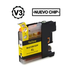 Brother LC125XL Tinta Genérica Amarela - Substitui LC125XLY - BI-LC125XLYL