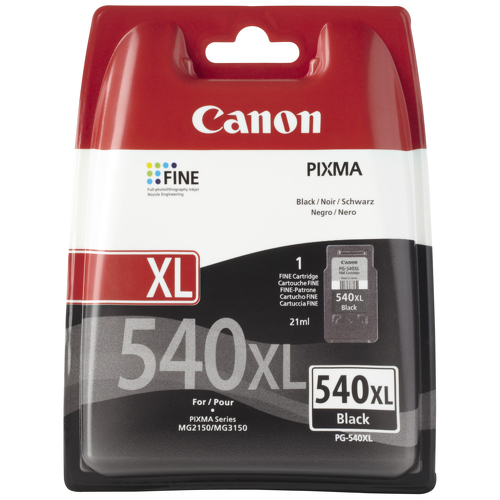 G&G Canon PG540XL Cartucho de Tinta Preto Remanufacturado - Apresenta Nível de Tinta - Substitui 5224B001/5224B010/5224B011/5222B004/5222B005/5222B001/5225B001/5225B004/5225B005 - GG GG-PG540XL