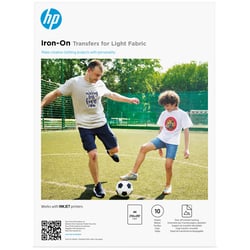 HP Iron-On Transfers for Light Fabric, A4 (210 x 297 mm), 10 sheets - HP AA7N8A