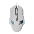 MARS GAMING MM024 RGB GAMING MOUSE 4000DPI OPTICAL SENSOR MECHANICAL HUANO SWITCHES ON-THE-FLY 1200/2400/3200/4000DPI WHITE - Mars Gaming MM024W