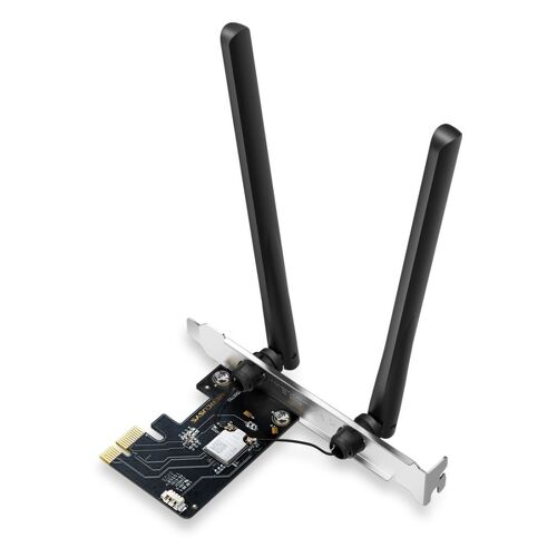 Adaptador MERCUSYS AXE5400 Tri-Band Wi-Fi 6E Bluetooth PCI Express - MA86XE - Mercusys MERCMA86XE