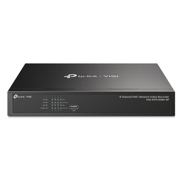 TP-LINK NETWORK VIGI 8 CHANNEL POE+ VIDEO RECORDER - TP-Link VIGI NVR1008H-8P