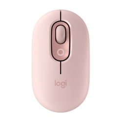 Mouse sem fio Logitech POP 1000 dpi - 4 botões - Multidispositivo - Rosa - Logitech 910-007413