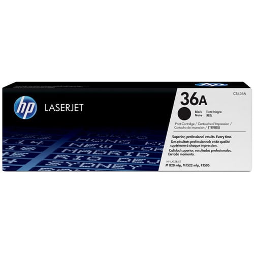 HP Conjunto Duplo de Toner LaserJet Original 36A Preto - CB436AD