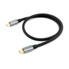 Equip Cabo USB-C 3.2 macho para USB-C macho 1m - Carregamento rápido - Caixa metálica - Cabo torcido - Equip 128354