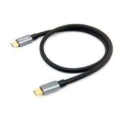 Equip Cabo USB-C 3.2 macho para USB-C macho 1m - Carregamento rápido - Caixa metálica - Cabo torcido - Equip 128354