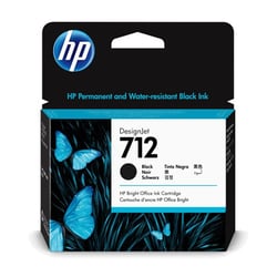 HP Tinteiro preto 712 DesignJet de 80 ml - 3ED71A