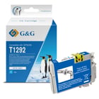 G&G Epson T1292 Cião/Azul Cartucho de Tinta Compatível, 10 ml - Tinteiro Compatível C13T12924012