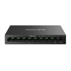TP-Link Switch de secretária de 8 portas a 10/100 Mbps + 2 portas Gigabit com 8 portas PoE+ - TP-Link MS110CMP