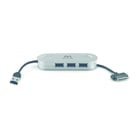 EWENT HUB USB2.0 3 PORT + APPLE CHARGER CABLE - Ewent EW1129