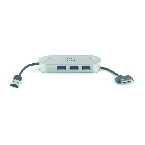 EWENT HUB USB2.0 3 PORT + APPLE CHARGER CABLE - Ewent EW1129