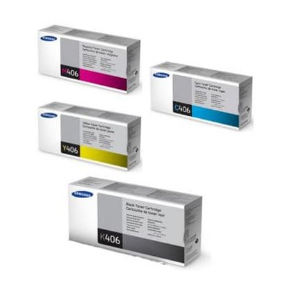 Samsung CLT-P406C toner 4 unidade(s) Original Preto, Azul, Magenta, Amarelo - Samsung CLT-P406C/ELS