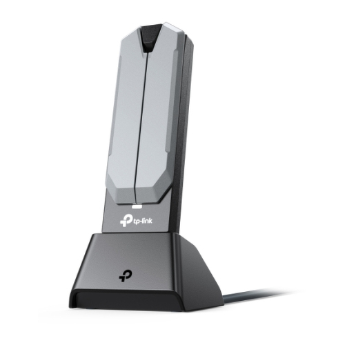 TP-LINK BE6500 High Gain Tri-Band Wi-Fi 7 USB Adapter 2882Mbps at 6GHz + 2882Mbps at 5GHz + 688Mbps at 2.4GHz - TP-Link ARCHER TBE400UH
