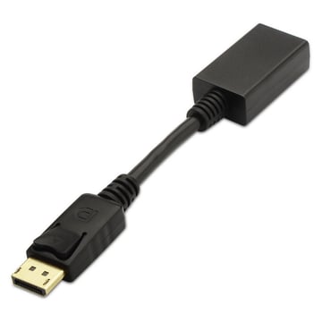 Conversor Aisens Displayport para HDMI - DP/M-HDMI A Feminino - 15cm - Preto - Aisens A125-0134
