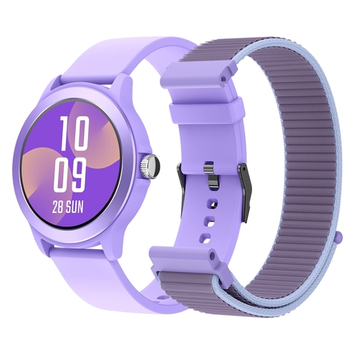 SPC Smartee Duo Vivo Reloj Smartwatch Pantalla Redonda 1.27" - Mas de 100 Modos Deportivos - Monitoreo de Salud - Resistencia IP68 - Color Violeta - SPC 266297