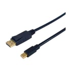 EQUIP CABO MINI DISPLAYPORT PARA DISPLAYPORT M/M 2M 4K/60Hz - Equip 133442
