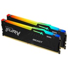KINGSTON MEM 64GB 5600MT/s DDR5 CL36 DIMM KIT2 FURY BEAST RGB - Kingston KF556C36BBE2AK2-64