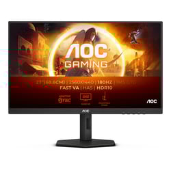 AOC MONITOR VA 27" 16:9 QHD 1MS 180HZ HDMI DP HAS PIVOT Q27G4XN - AOC Q27G4XN