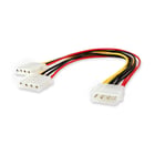 Equipar cabo duplicador IDE conector de alimentação ATX Molex 5.25 x2 - Equip EQ112030