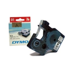 Fita Gravacao Dymo 12mmx7m Texto Preto / Fundo Transparente (45010) - Dymo 12745010