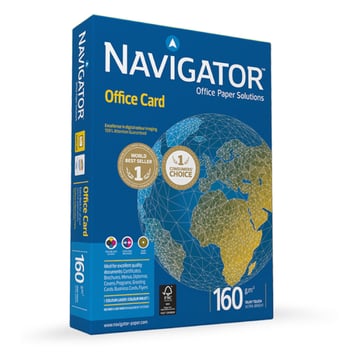 Papel 160gr Fotocopia A3 Navigator Office Card 1x250Fls - Navigator 1801102&#47;UN