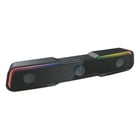 Barra de som 3Go Droxio Nessye 2.0 10W - Iluminação RGB - Conectividade Bluetooth 5.0 + jack 3,5 mm - Alimentação USB - Preto - 3Go NESSYE