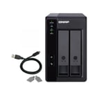 QNAP 2 BAY 3.5" SATA HDD USB 3.1 GEN2 10GBPS TYPE C HW RAID EXTERNAL ENCLOSURE - QNAP TR-002