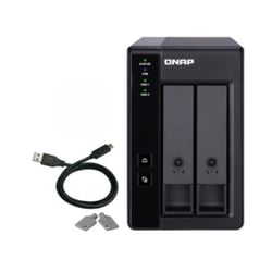 QNAP 2 BAY 3.5" SATA HDD USB 3.1 GEN2 10GBPS TYPE C HW RAID EXTERNAL ENCLOSURE - QNAP TR-002