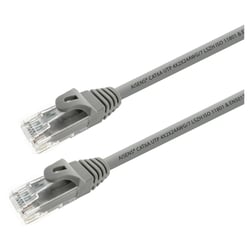 Cabo de rede Aisens Patch Cord RJ45 LSZH Cat.6A 500 Mhz UTP AWG24 - 0,25 m - Sem halogênio - 10 Gigabit/s - Cor cinza - Aisens A145-0324