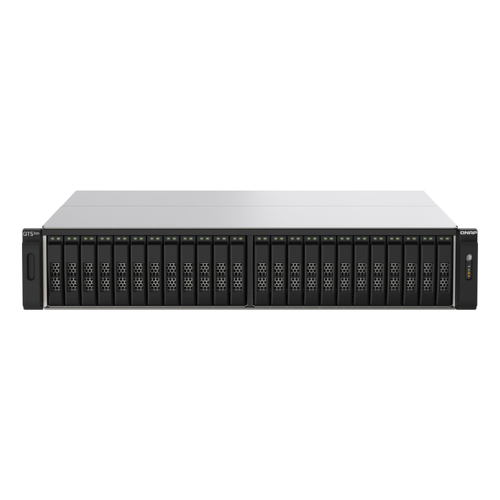 NAS QNAP 24-Bay AMD EPYC 7302P, 16C/32T 3.0GHz/256GB/4 x 25GbE SFP28, 2 x 2.5GbE/USB/2U - QNAP TSH2490FU7302P256G