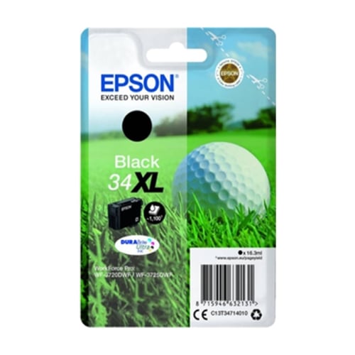 EPSON TINTEIRO PRETO 34XL PRO WF-3725DWF/WF-3720DWF - Epson C13T34714020